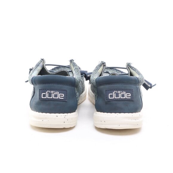 Hey Dude Textile Wally Sox Aqua Loafers & Slip-Ons Men 9 Blue/White - Picture 9 of 17